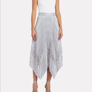 NWT intermix silver and lace skirt
